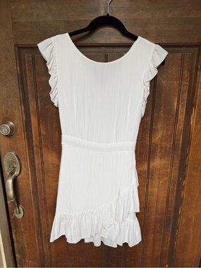 Boutique brand FAVLUX White Faux Wrap Dress